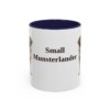 11oz Small Munsterlander Mug, Navy, front view