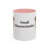 11oz Small Munsterlander Mug, Pink, front view