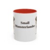 11oz Small Munsterlander Mug, Red, front view