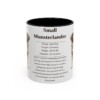 11oz Small Munsterlander Mug, Black, front view