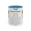11oz Small Munsterlander Mug, Light Blue, front view