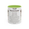 11oz Small Munsterlander Mug, Light Green, front view