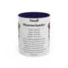 11oz Small Munsterlander Mug, Navy, front view