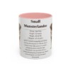 11oz Small Munsterlander Mug, Pink, front view