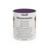 11oz Small Munsterlander Mug, Purple, front view