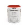 11oz Small Munsterlander Mug, Red, front view