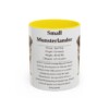 11oz Small Munsterlander Mug, Yellow, front view