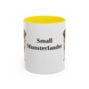 11oz Small Munsterlander Mug, Yellow, front view
