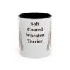 11oz Soft Coated Wheaten Terrier Mug, Black, front view