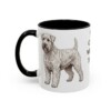 11oz Soft Coated Wheaten Terrier Mug, Black, left side view