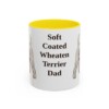 11oz-soft-coated-wheaten-terrier-mug-dad-yellow 11oz Soft Coated Wheaten Terrier Dog Dad Mug, Yellow, front view