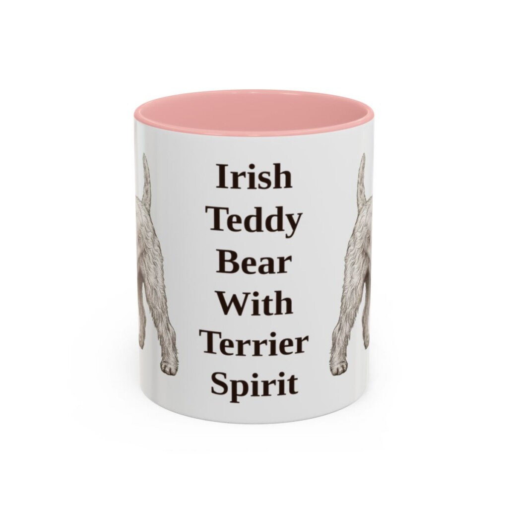 11oz-soft-coated-wheaten-terrier-mug-humor-pink 11oz Funny Soft Coated Wheaten Terrier Mug, Pink, front view