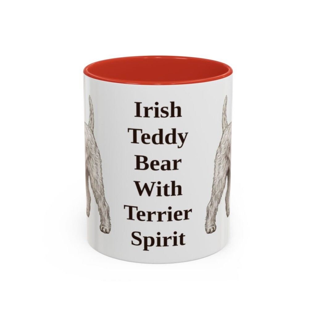 11oz-soft-coated-wheaten-terrier-mug-humor-red 11oz Funny Soft Coated Wheaten Terrier Mug, Red, front view
