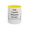 11oz Soft Coated Wheaten Terrier Latin Mug, Yellow, front view