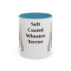11oz Soft Coated Wheaten Terrier Mug, Light Blue, front view