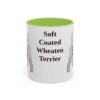 11oz Soft Coated Wheaten Terrier Mug, Light Green, front view