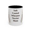 11oz Soft Coated Wheaten Terrier Dog Mom Mug, Black, front view