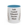 11oz Soft Coated Wheaten Terrier Dog Mom Mug, Light Blue, front view