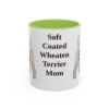 11oz Soft Coated Wheaten Terrier Dog Mom Mug, Light Green, front view
