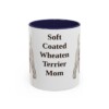 11oz Soft Coated Wheaten Terrier Dog Mom Mug, Navy, front view