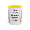 11oz Soft Coated Wheaten Terrier Dog Mom Mug, Yellow, front view