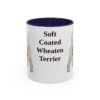 11oz Soft Coated Wheaten Terrier Mug, Navy, front view