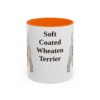 11oz Soft Coated Wheaten Terrier Mug, Orange, front view