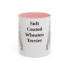 11oz Soft Coated Wheaten Terrier Mug, Pink, front view