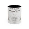 11oz Soft Coated Wheaten Terrier Mug, Black, front view