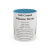11oz Soft Coated Wheaten Terrier Mug, Light Blue, front view