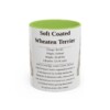 11oz Soft Coated Wheaten Terrier Mug, Light Green, front view