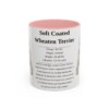11oz Soft Coated Wheaten Terrier Mug, Pink, front view