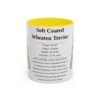 11oz Soft Coated Wheaten Terrier Mug, Yellow, front view