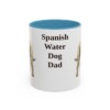 11oz-spanish-water-dog-mug-dad-light-blue 11oz Spanish Water Dog Dog Dad Mug, Light Blue, front view