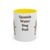 11oz-spanish-water-dog-mug-dad-yellow 11oz Spanish Water Dog Dog Dad Mug, Yellow, front view