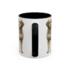 11oz Funny Spanish Water Dog Mug, Black, back view