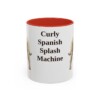 11oz Funny Spanish Water Dog Mug, Red, front view