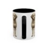 11oz Spanish Water Dog Latin Mug, Black, back view