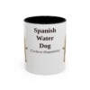 11oz Spanish Water Dog Latin Mug, Black, front view