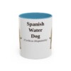 11oz Spanish Water Dog Latin Mug, Light Blue, front view