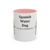 11oz Spanish Water Dog Latin Mug, Pink, front view