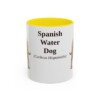11oz Spanish Water Dog Latin Mug, Yellow, front view