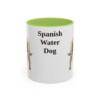 11oz Spanish Water Dog Mug, Light Green, front view