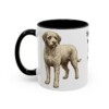 11oz Spanish Water Dog Dog Mom Mug, Black, left side view