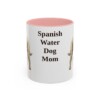 11oz Spanish Water Dog Dog Mom Mug, Pink, front view