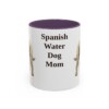 11oz Spanish Water Dog Dog Mom Mug, Purple, front view