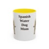 11oz Spanish Water Dog Dog Mom Mug, Yellow, front view
