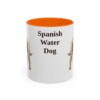 11oz Spanish Water Dog Mug, Orange, front view