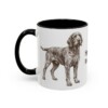 11oz Spinone Italiano Mug, Black, left side view