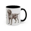 11oz Spinone Italiano Mug, Black, right side view